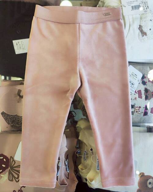  ピンクベロアレギンス