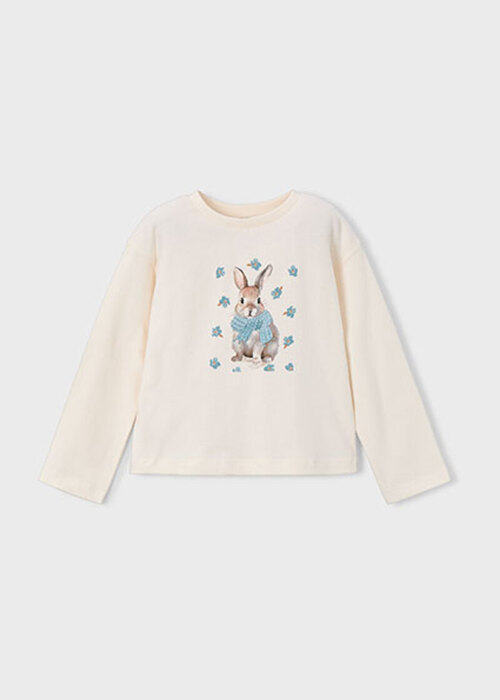  生成り うさぎTシャツ