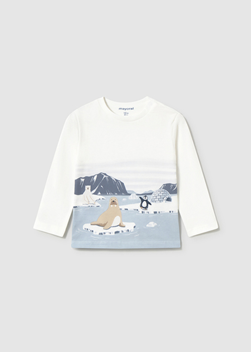  白 ペンギン セイウチ Tシャツ