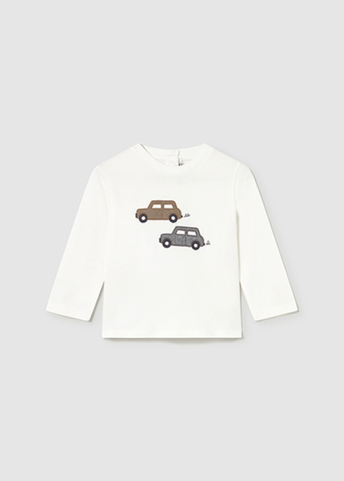  白 車Tシャツ