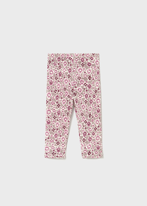  ピンク 花柄レギンス