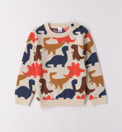  カラフル恐竜柄セーター