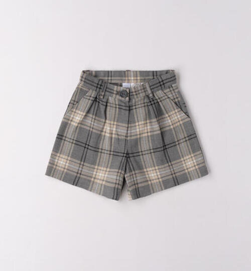  グレーチェックショートパンツ