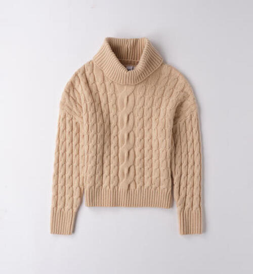  ベージュニット&ネックウオーマー